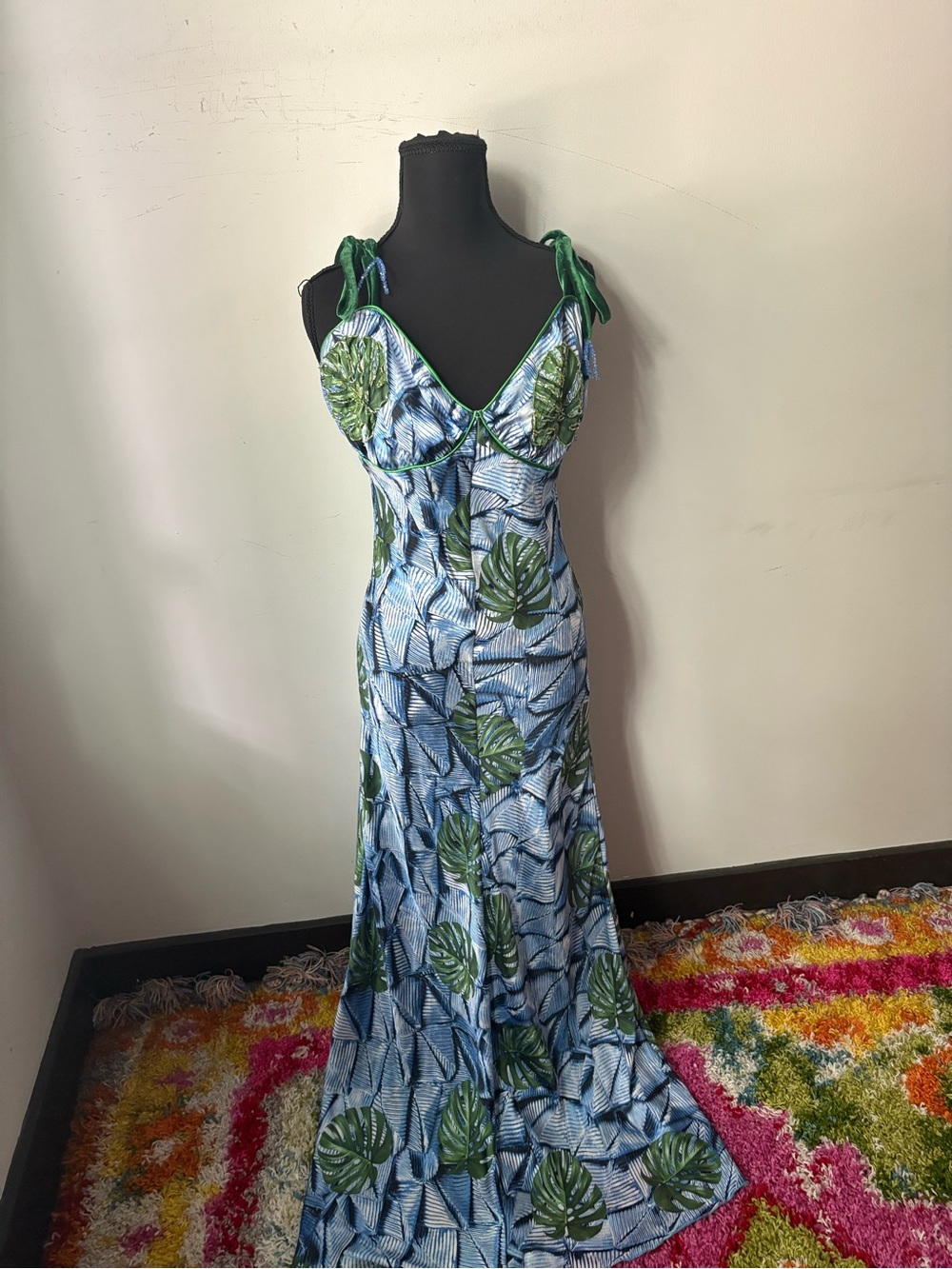 *Special Item* RAMI Monstera Motif Slip Dress